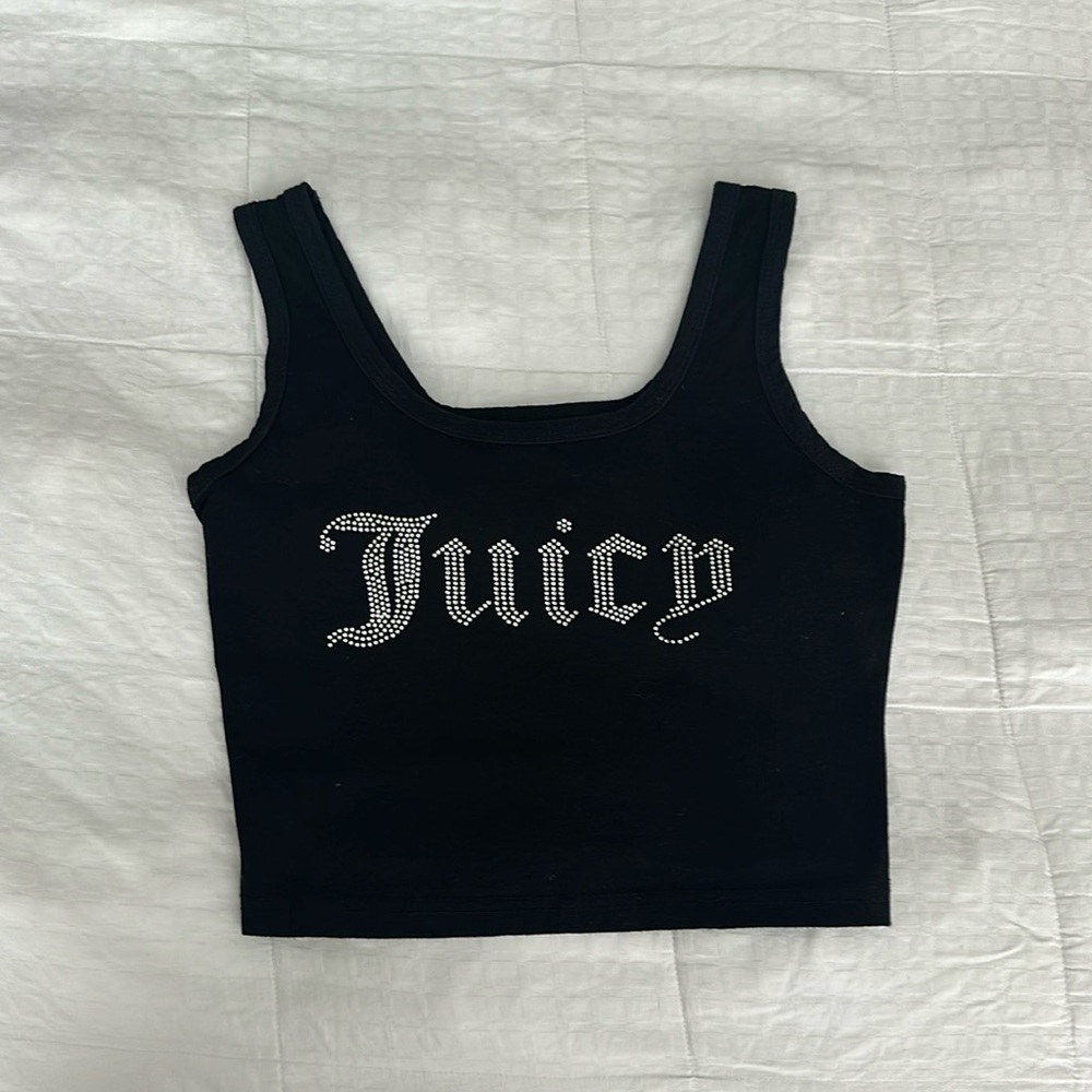 Juicy rhinestone tank top